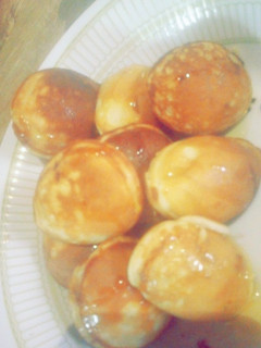 A picture of Pancake filled with nutella and glazed with honey.