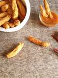 Baked chana dal finger kurkura