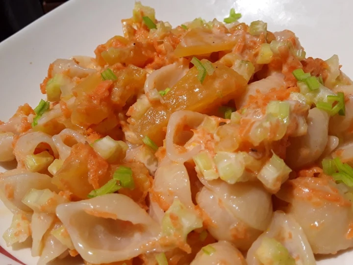 Receta Ensalada🥗 de pasta🍝 hawaiana🍍  que Delicioso