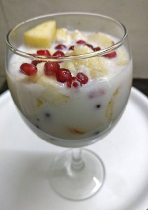 A picture of Fruit cream (malai)#dussehra recipes.