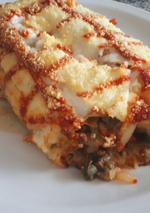 Una foto de Canelones de carne y verduras (RELLENO) #Cocina Saludable