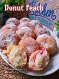 Donut Peach Sukatan Cawan 🍑