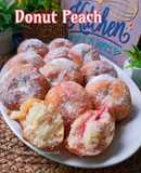 Donut Peach Sukatan Cawan 🍑