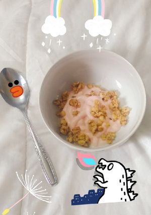 Foto resep Granola Honey Yoghurt