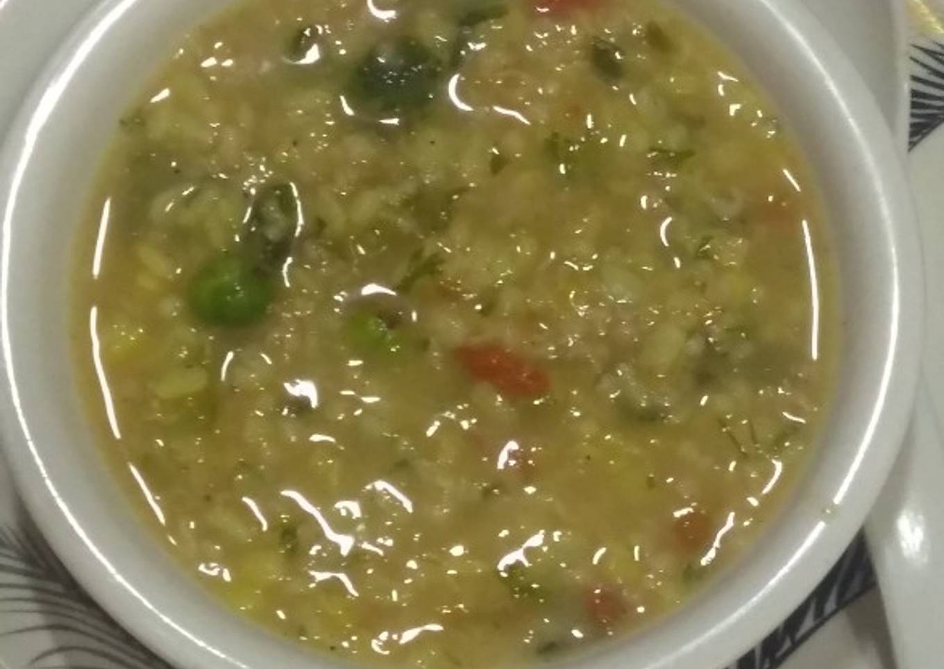 Oats dal soup
