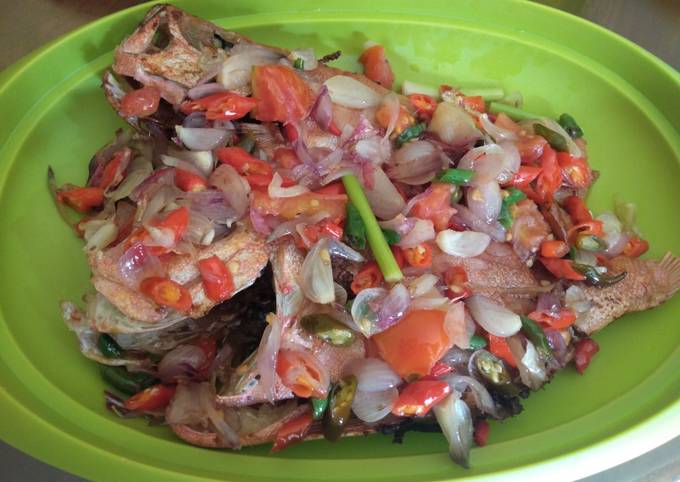Resep Kakap merah sambal bawang, Lezat