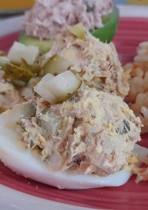 Una foto de Huevo Relleno