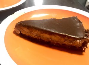 Una foto de Cheesecake de castaña y chocolate