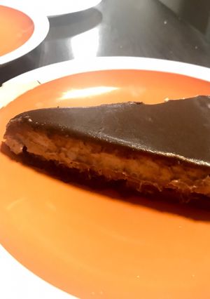 Una foto de Cheesecake de castaña y chocolate
