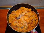 Una foto de quinoa caliente