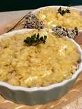 Crumble à la tomate/chèvre/jambon de bayonne