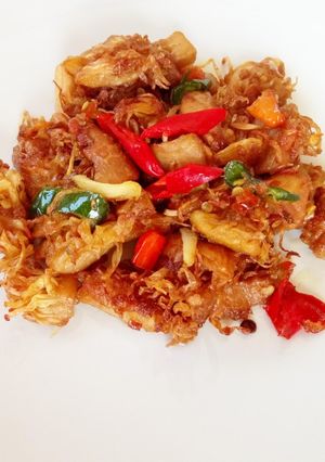 Foto resep Tumis kulit cempedak (mandai)
