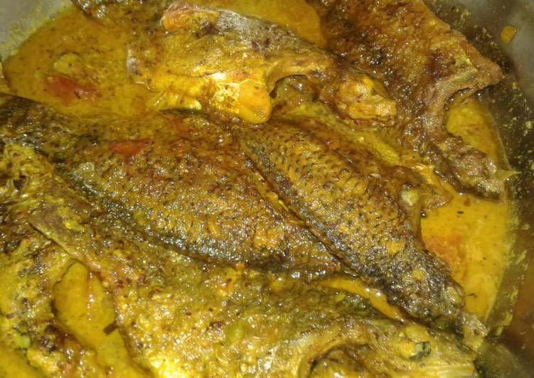 Telapiya fish curry