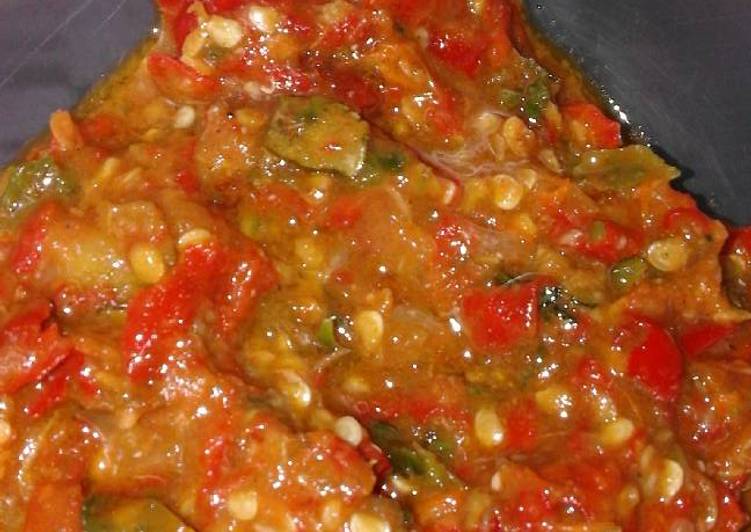 Sambel terasi daun jeruk 😉