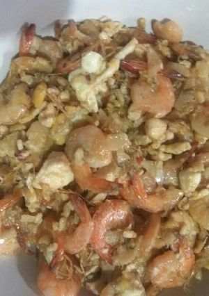 Foto resep Udang orak arik telur tahu
