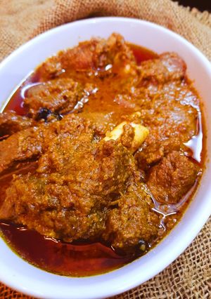 A picture of Mutton Qorma.