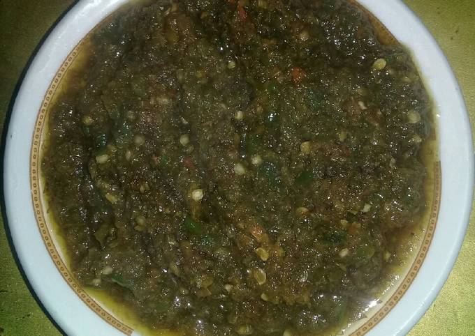 Langkah Mudah untuk Membuat 05. Sambal pedas cabe ijo, Sempurna