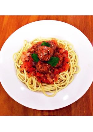 Hình của món Mỳ ý bò bằm 🍝.