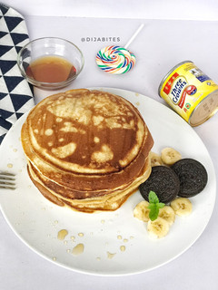 A picture of Fluffy pancakes.
