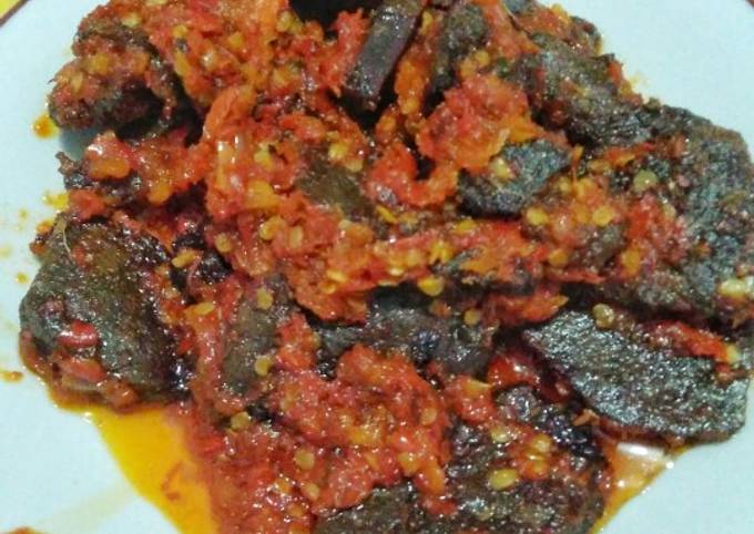 Balado Daging dan Ati Sapi