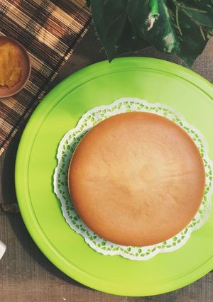 Foto resep Pandan Sponge Cake (cooked dough)