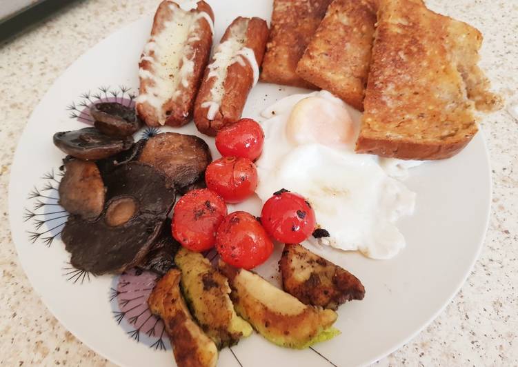 Recipe: Delicious My Garlic Mushroom & stuffed Sausage Brunch.π Recipe: Delicious My Garlic Mushroom & stuffed Sausage Brunch.π