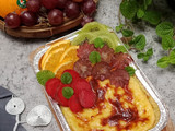 Susu Panggang Keju Topping Buah Segar
