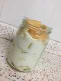 Healthy homemade yoghourt fruit jar
