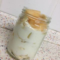 A picture of Healthy homemade yoghourt fruit jar.