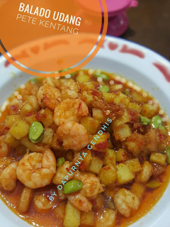 Foto resep Balado udang pete kentang