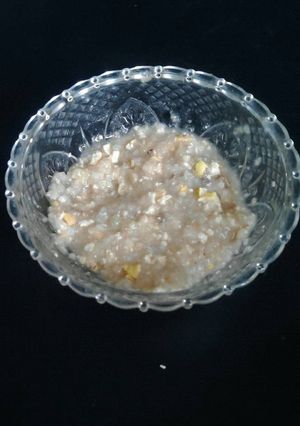 Foto resep MPASI-Bubur Tiyam KeTa (ati ayam kembg kol tahu) 8M