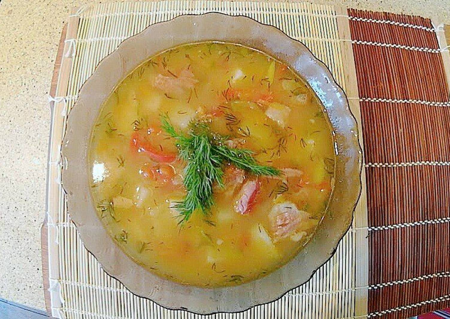 Копченый суп с горохом