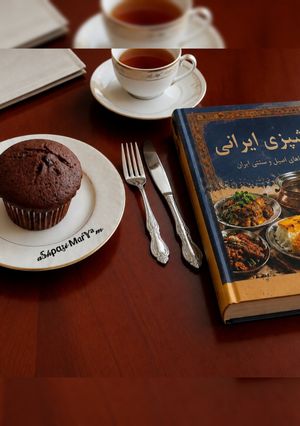 عکسی از دستور کاپ کیک شکلاتی