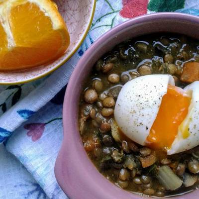 Lentejas con callampas secas y verduras Receta de Daaaaay!- Cookpad