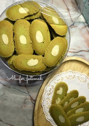 Foto resep Lidah Kucing Greentea Almond