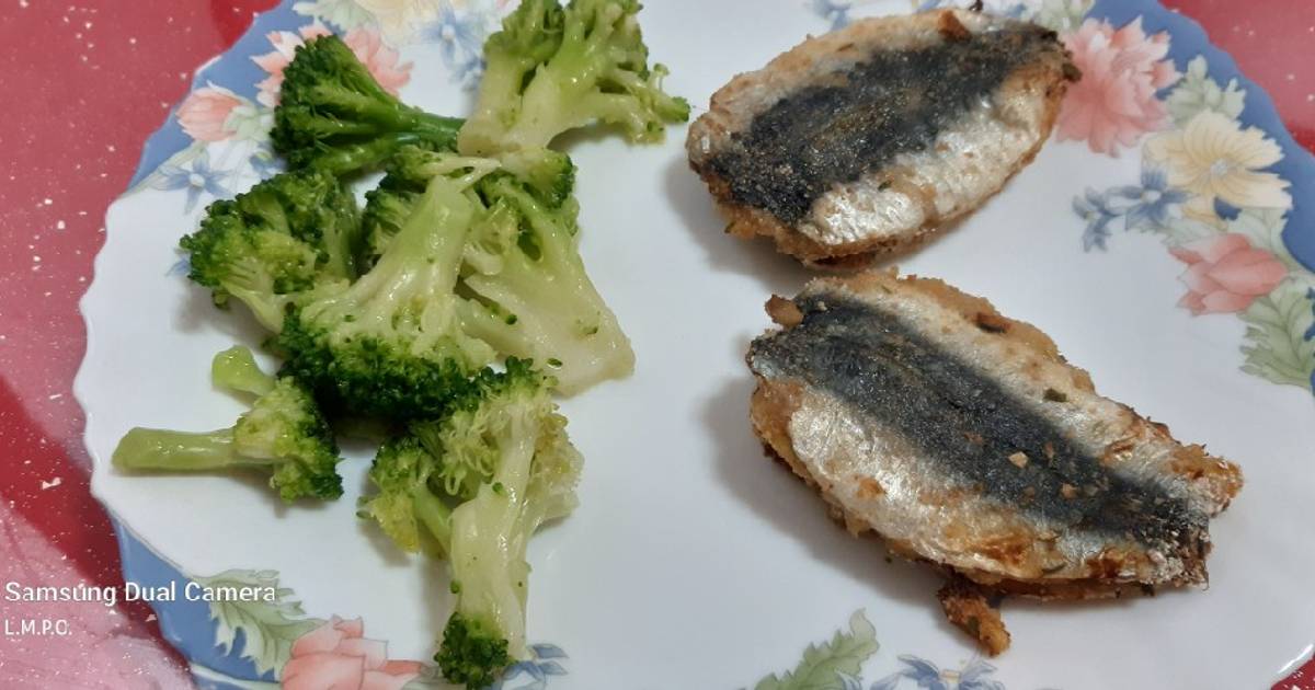 Sardinas en freidora de aire Cosori Receta de Becky- Cookpad