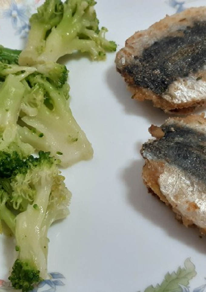 Una foto de Sardinas rellenas de puré de manzana en airfryer