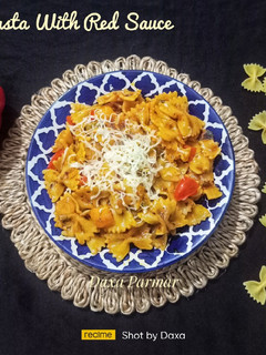 A picture of Farfalle Pasta With Red Sauce.