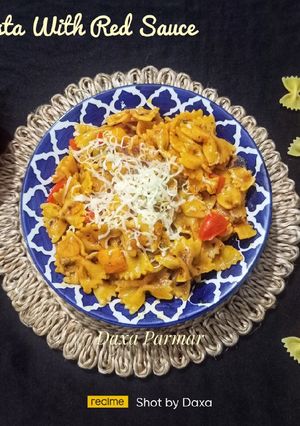 A picture of Farfalle Pasta With Red Sauce.
