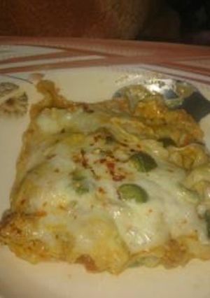 A picture of Lazania chicken.