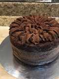 Mini pastel de chocolate con ganache de chocolate