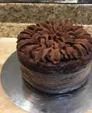 Mini pastel de chocolate con ganache de chocolate