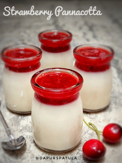Foto resep Strawberry Panna Cotta