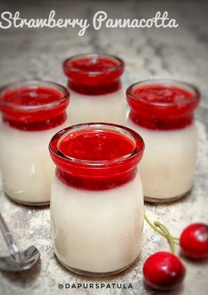 Foto resep Strawberry Panna Cotta