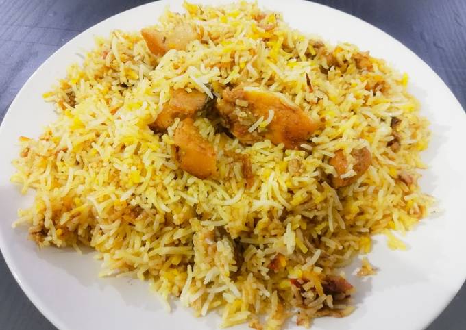 Fried Chicken Biryani