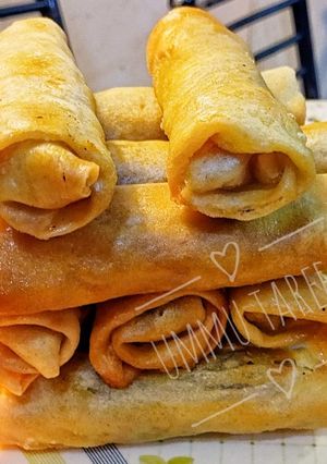 Spring rolls Mai dankalin turawa ainihin hoton girkin