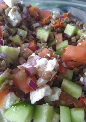 Une photo de Salade de lentille