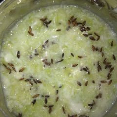 A picture of Cucumber Raita.
