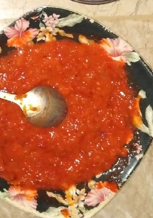 A picture of Pizza sauce!!!.