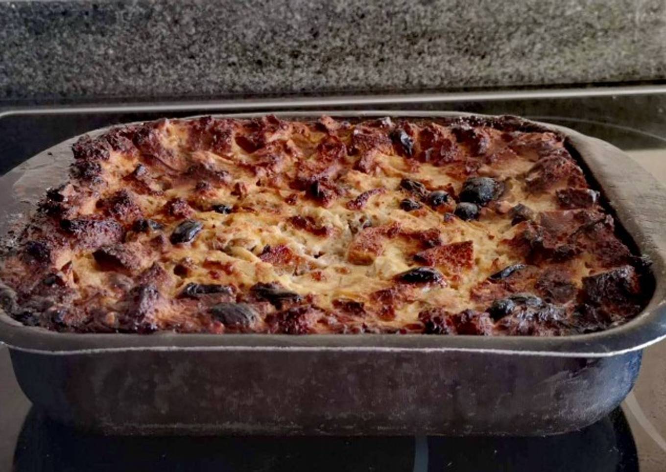 Budín de pan (colegial) casi sano :)